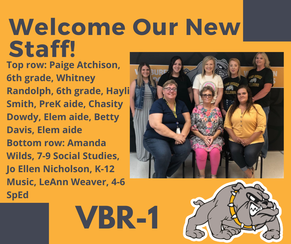 Van Buren R-1 New Staff for 2021-22!